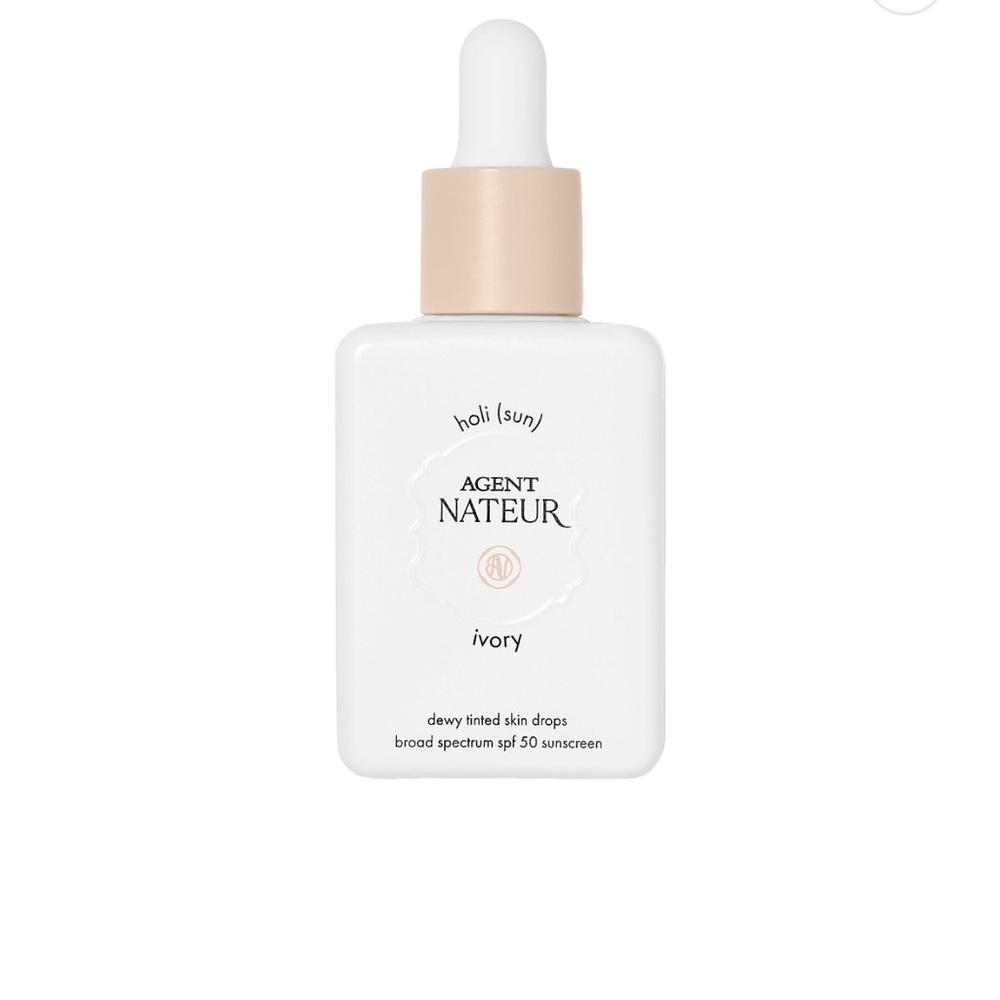 Agent Nateur holi (sun) spf 50 dewy tinted skin drops Ivory NEW